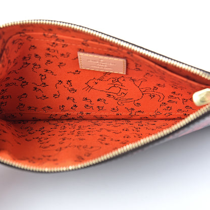 Louis Vuitton Catogram Neverfull MM GM Pochette Marron 4 of 6