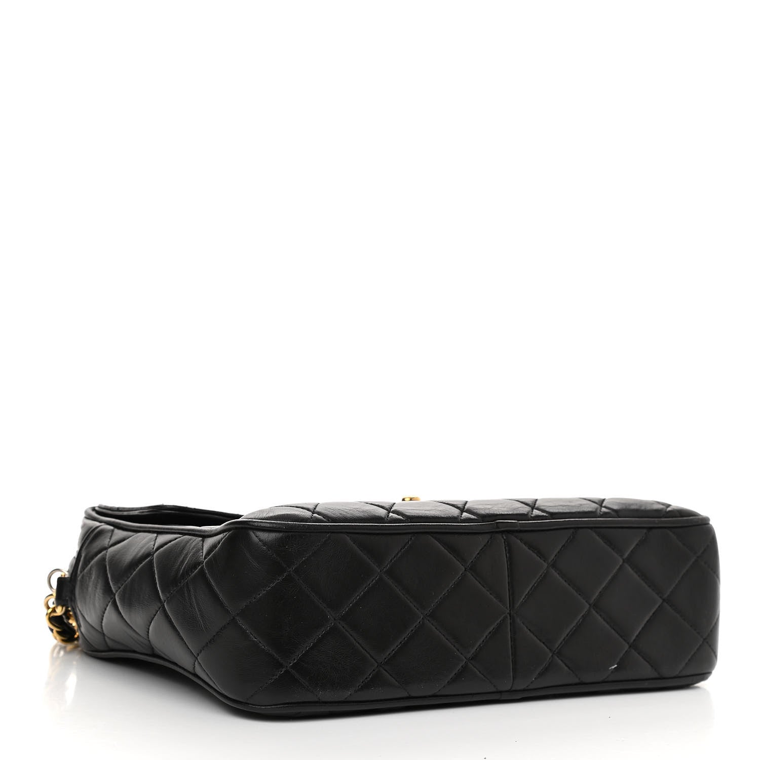 Chanel Lambskin Quilted Tassel Flap Camera Case Black 4 of 12