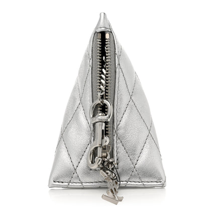 Saint Laurent Metallic Calfskin Berlingo Bag Charm Argento 7 of 7