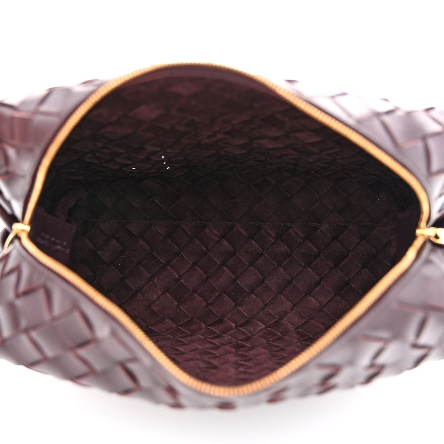 Nappa Intrecciato Medium Loop Camera Bag Grape