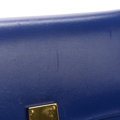 Celine Box Calfskin Medium Classic Box Flap Bag Indigo 13 of 14