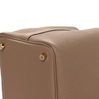 Hermes Taurillon Maurice Picotin Lock 18 PM Beige De Weimar 10 of 13