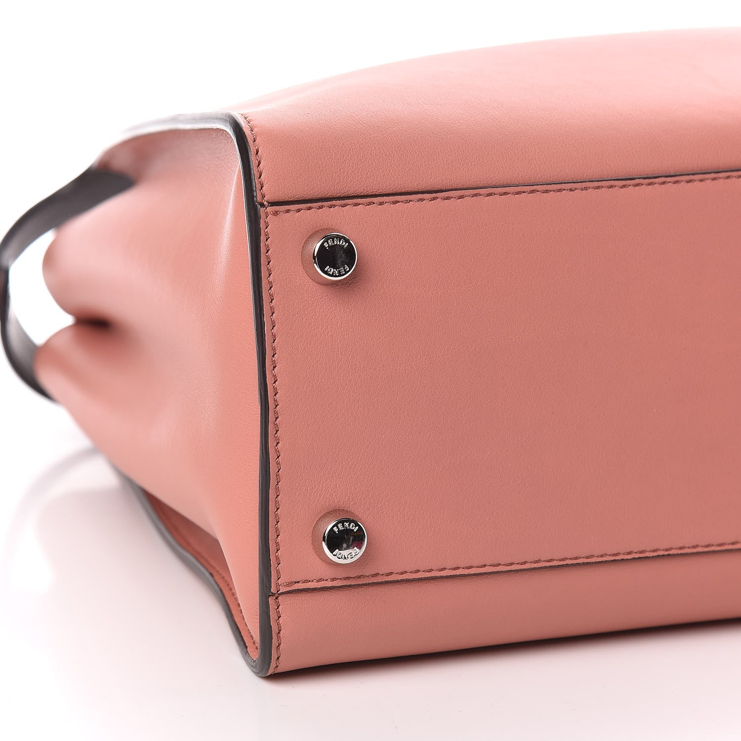 Fendi Vitello Tahiti Burro Large Peekaboo Iconic Essentially Satchel Macaron Foresta 9 of 11