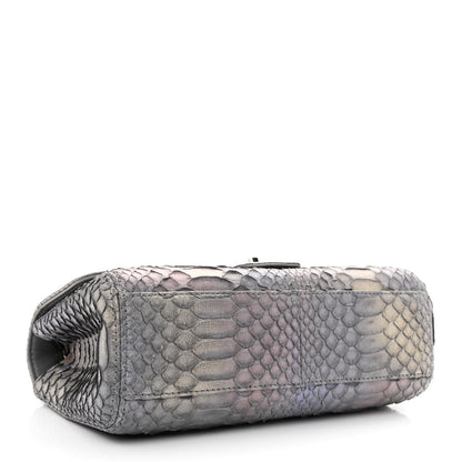 Chanel Snakeskin Iridescent Soho Medium Flap Grey 4 of 11