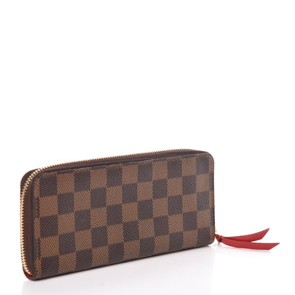 Louis Vuitton Damier Ebene Clemence Wallet Cherry 3 of 6