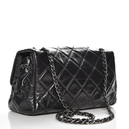 Chanel Glazed Calfskin Quilted Coco Soft Flap Black 4 of 8