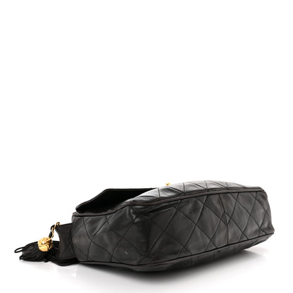 Chanel Lambskin Quilted Tassel Camera Case Black 4 of 14