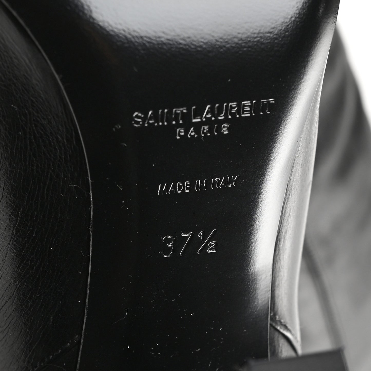 Smooth Calfskin Betty 95 Over The Knee Boots 37.5 Black