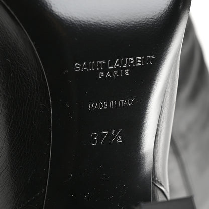 Saint Laurent Smooth Calfskin Betty 95 Over The Knee Boots 37.5 Black 7 of 7