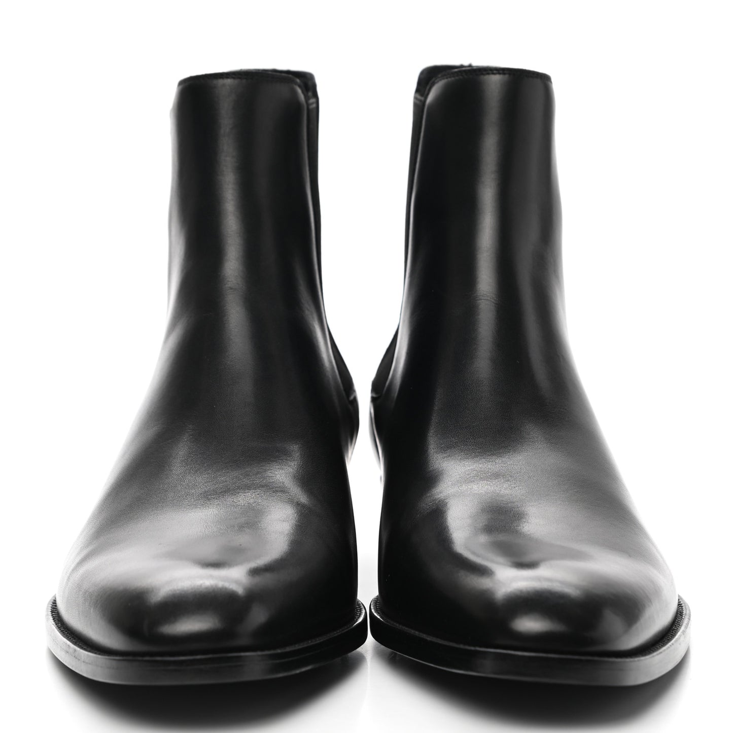 Calfskin Mens Wyatt Chelsea Boots 41 Black