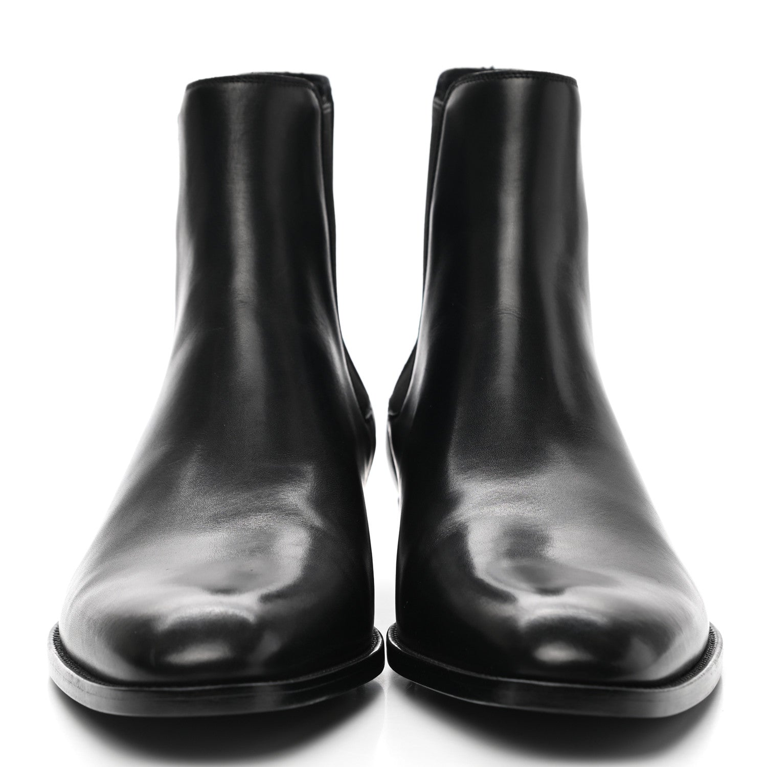 Saint Laurent Calfskin Mens Wyatt Chelsea Boots 41 Black 2 of 9
