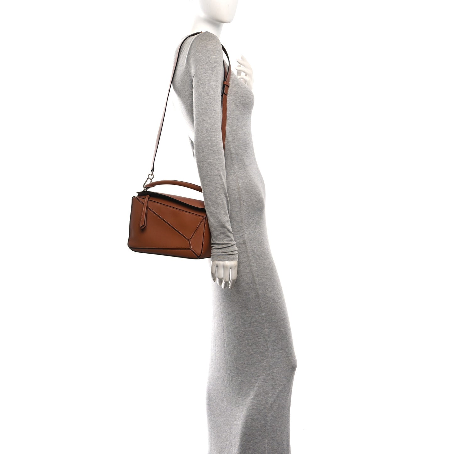Calfskin Small Puzzle Bag Tan