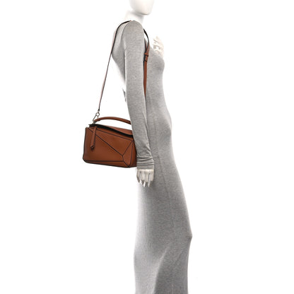 Loewe Calfskin Small Puzzle Bag Tan 2 of 11
