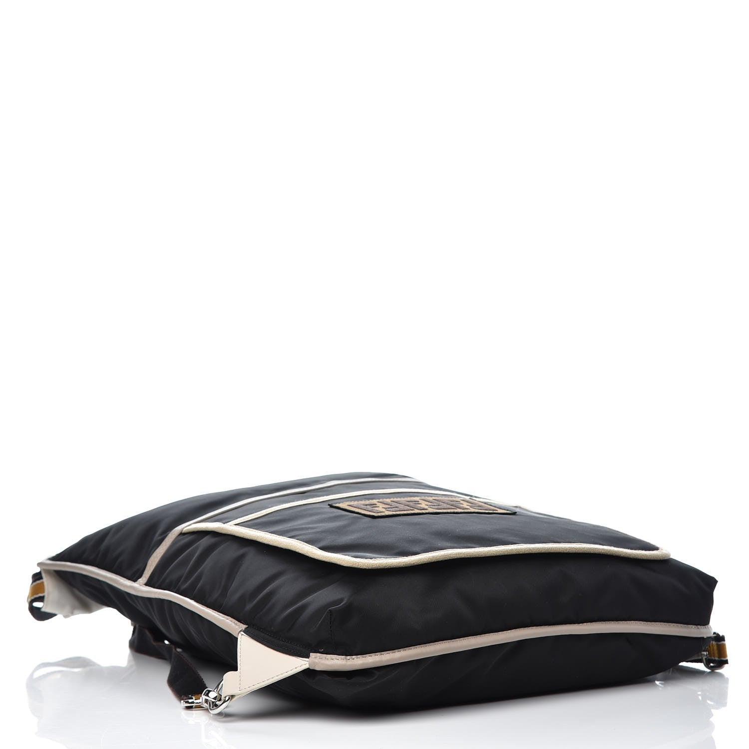 Fendi Nylon Vitello Patch Backpack Black 8 of 11