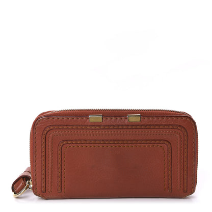 Chloe Calfskin Marcie Long Zip Around Wallet Maple Leaf 1 of 11