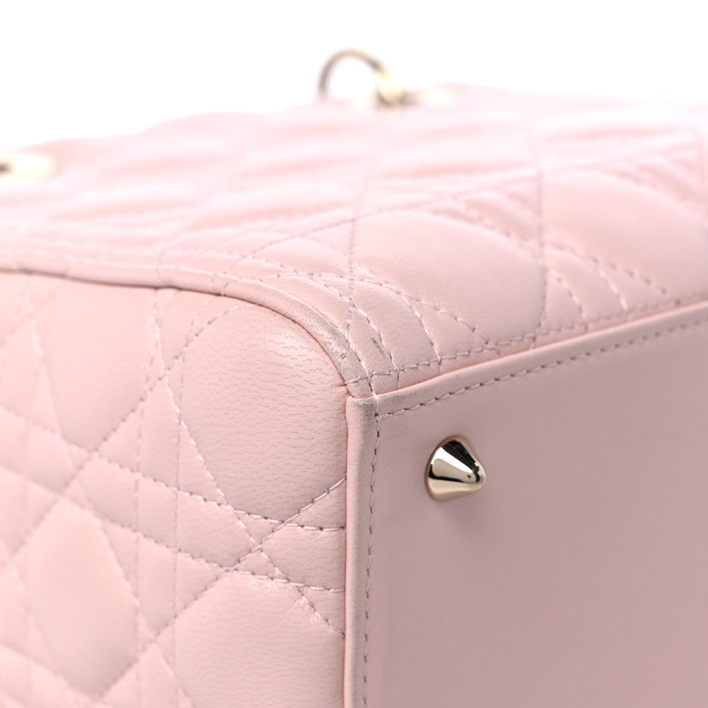 Lambskin Cannage Medium Lady Dior Light Pink
