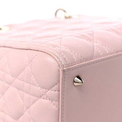 Christian Dior Lambskin Cannage Medium Lady Dior Light Pink 10 of 14