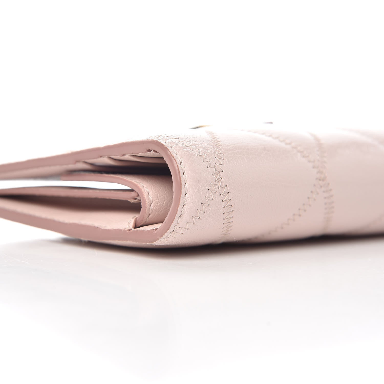 Givenchy Goatskin Quilted GV3 Long Wallet Pink 8 of 12