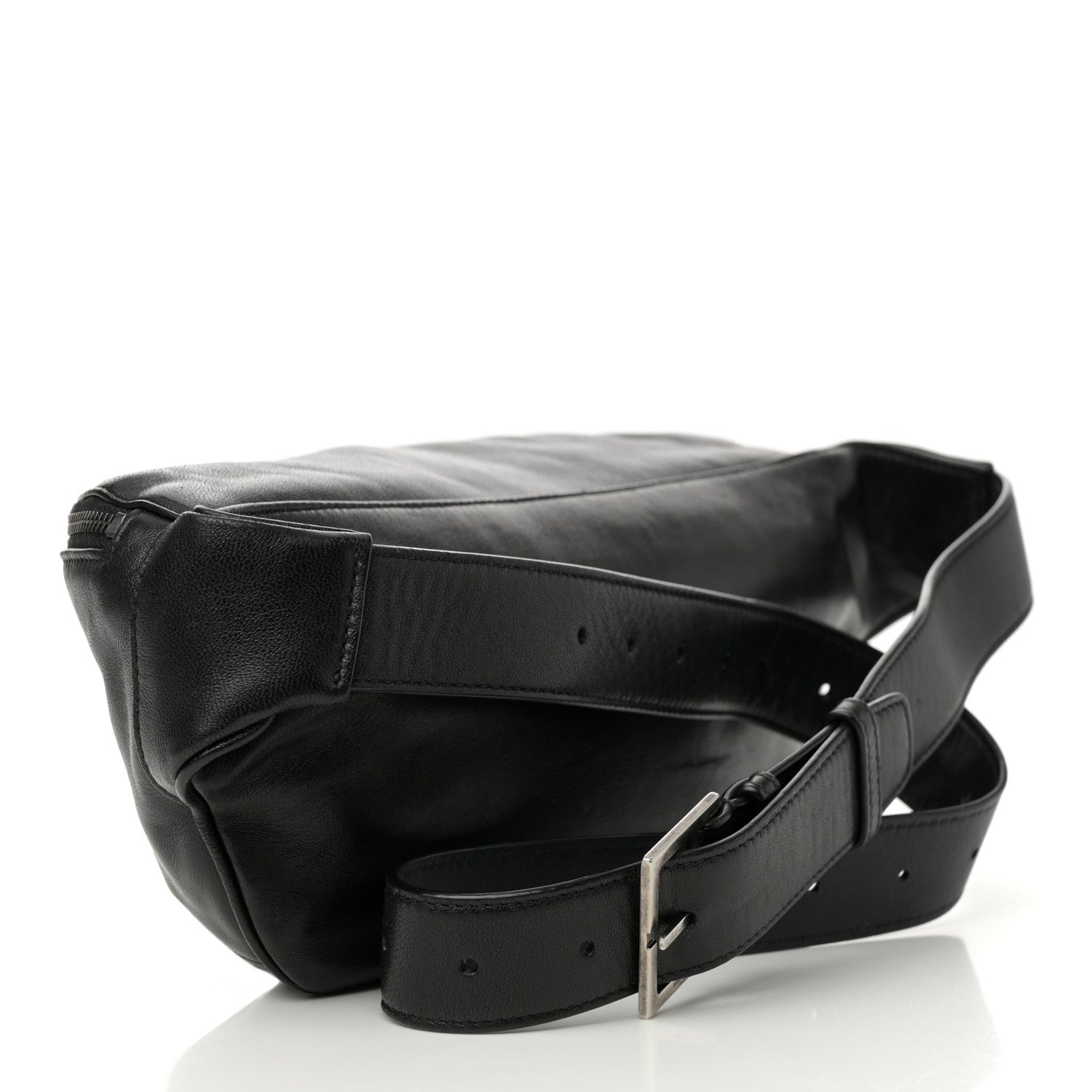 Saint Laurent Calfskin Monogram Belt Bag Black 3 of 18