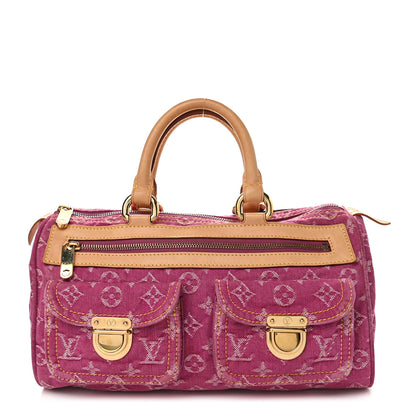 Louis Vuitton Monogram Denim Neo Speedy Fuchsia 1 of 9