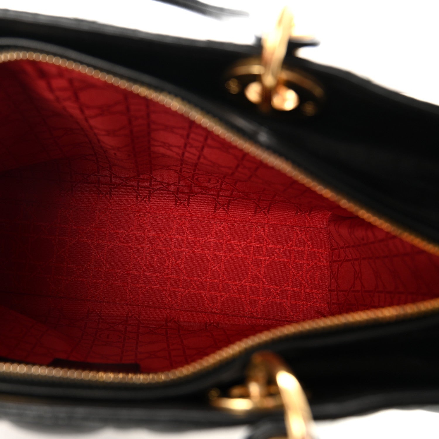 Christian Dior Lambskin Cannage Large Lady Dior Black 5 of 10