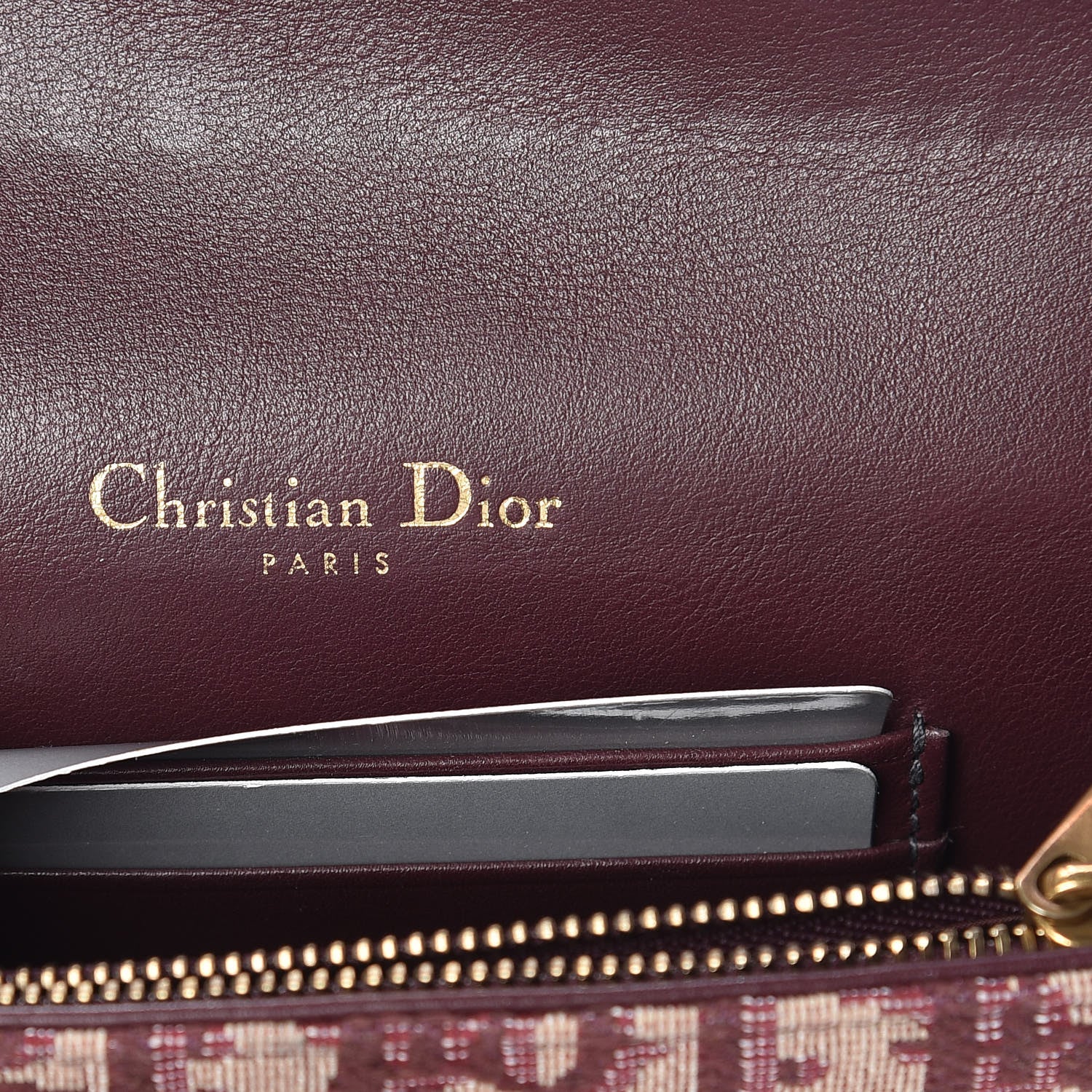Christian Dior Oblique Saddle Belt Bag Bordeaux 6 of 10