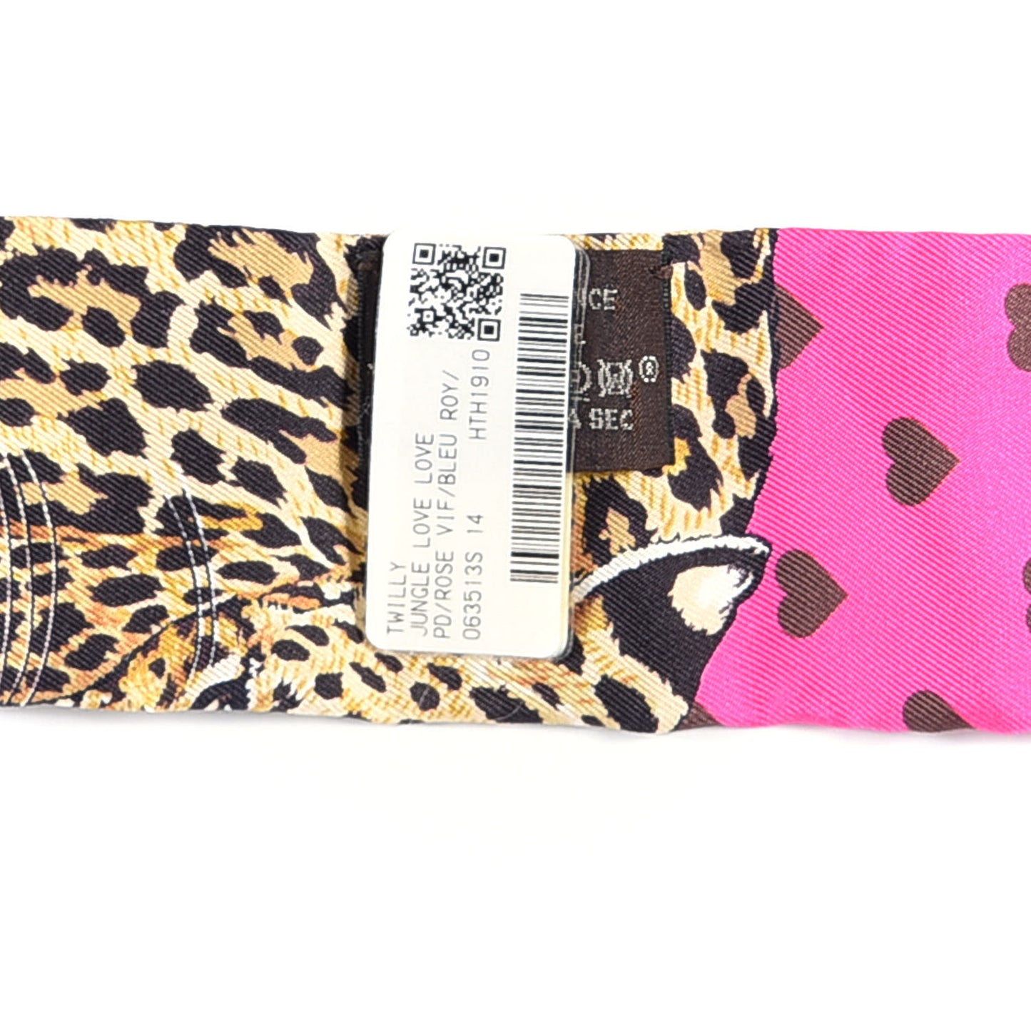 Silk Jungle Love Love Twilly Rose Vif Bleu Roy