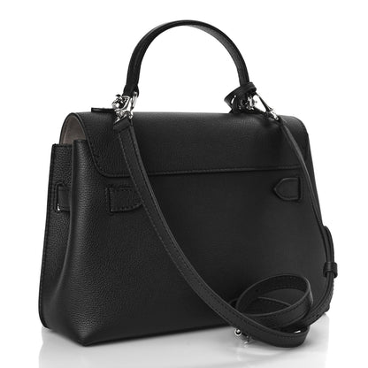 Louis Vuitton Calfskin Lockme Ever BB Black 3 of 8