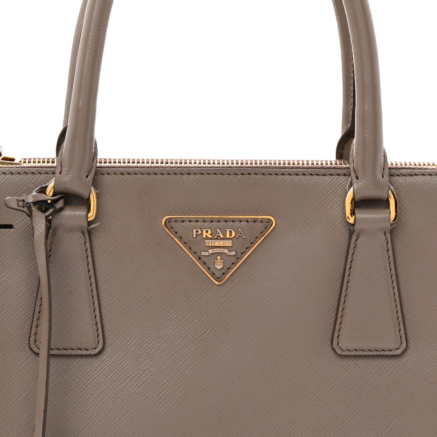 Prada Saffiano Small Galleria Double Zip Tote Argilla 7 of 13