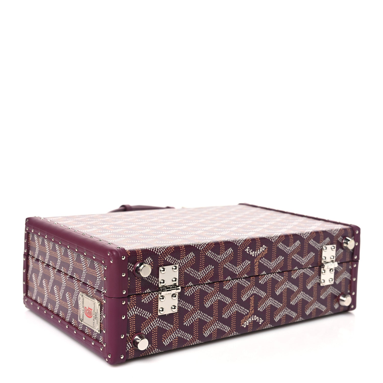 Goyard Goyardine Grand Hotel Trunk Bag Bordeaux 4 of 12