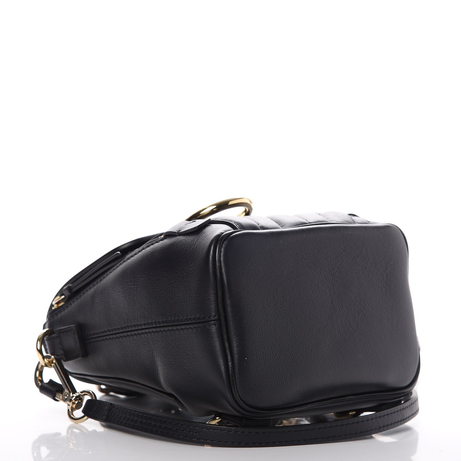 Chloe Calfskin Quilted Mini Faye Backpack Full Blue 4 of 7