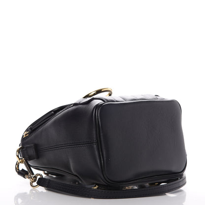 Chloe Calfskin Quilted Mini Faye Backpack Full Blue 4 of 7