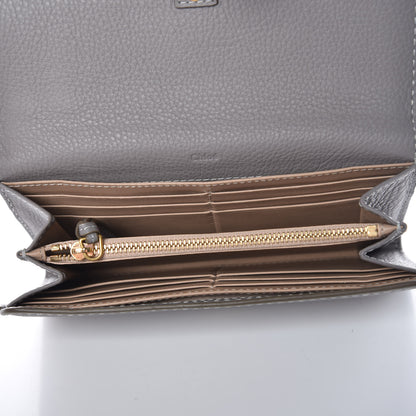 Chloe Calfskin Marcie Continental Flap Wallet Cashmere Grey 5 of 9