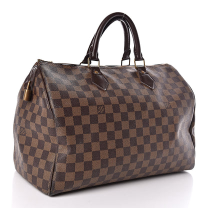 Louis Vuitton Damier Ebene Speedy 35 3 of 22