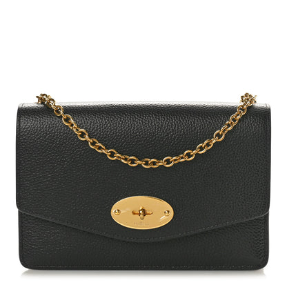 Mulberry Small Classic Grain Calfskin Small Darley Black 1 of 9