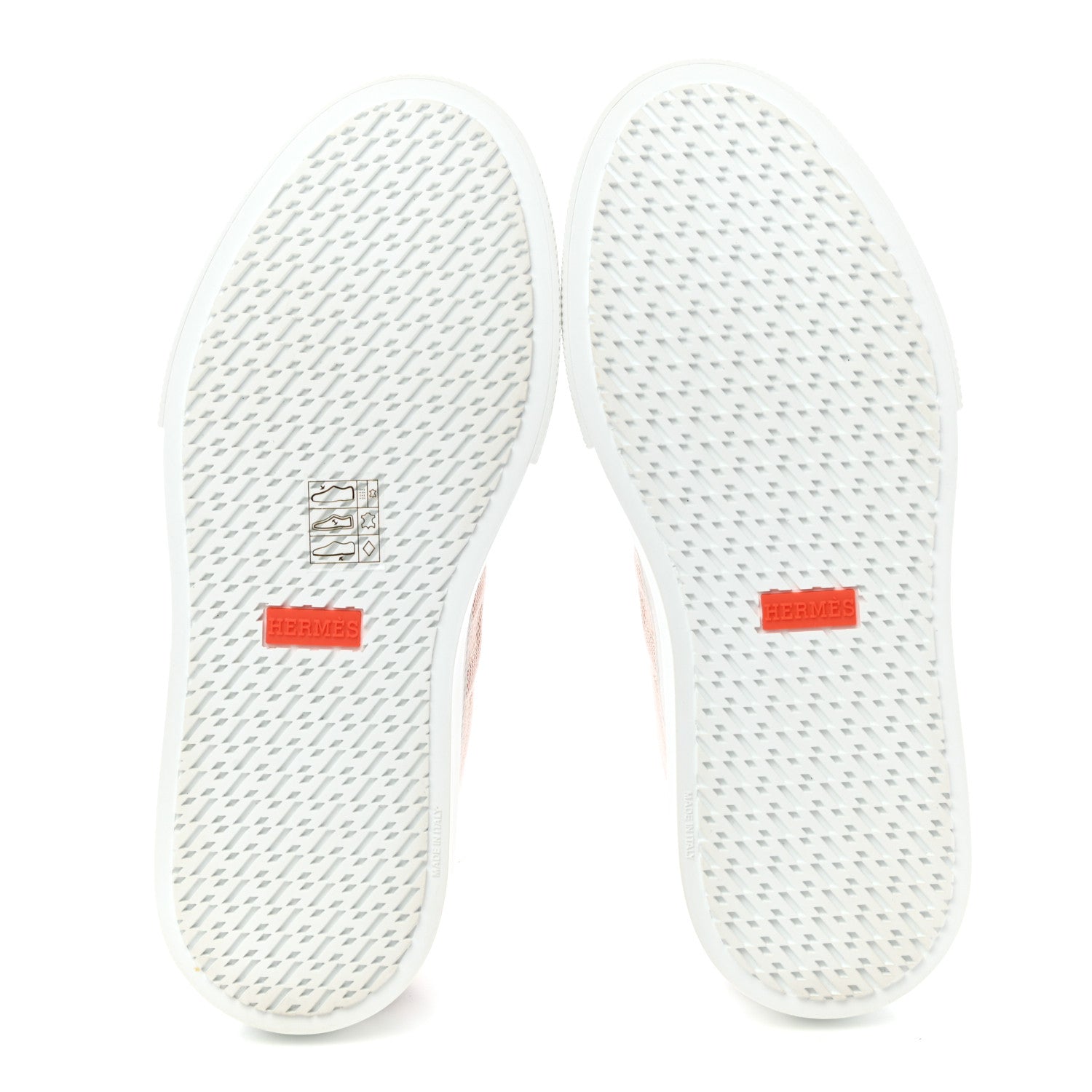 Hermes Canvas Calfskin Deep Sneakers 35.5 Framboise White 5 of 9