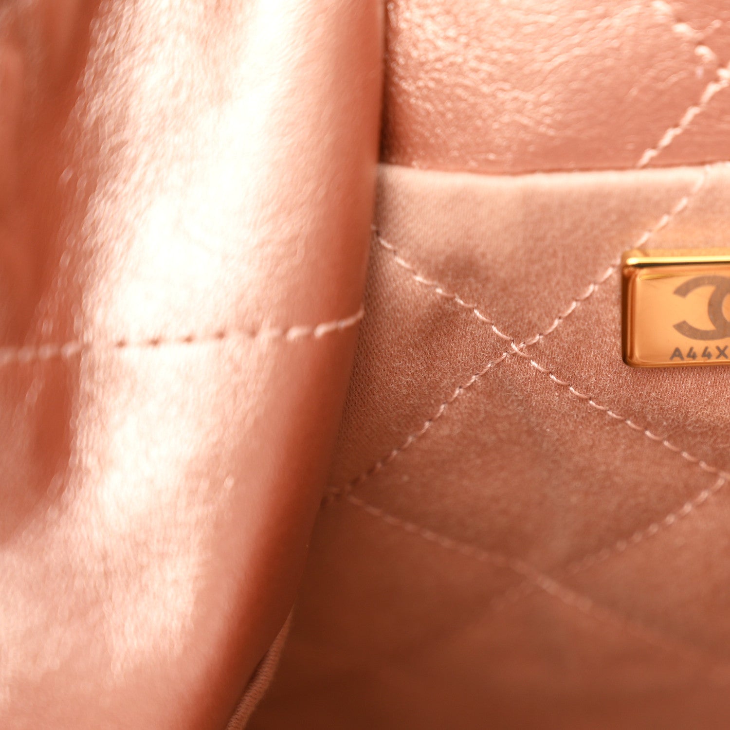 Chanel Metallic Calfskin Quilted Chanel 22 Copper 1896087