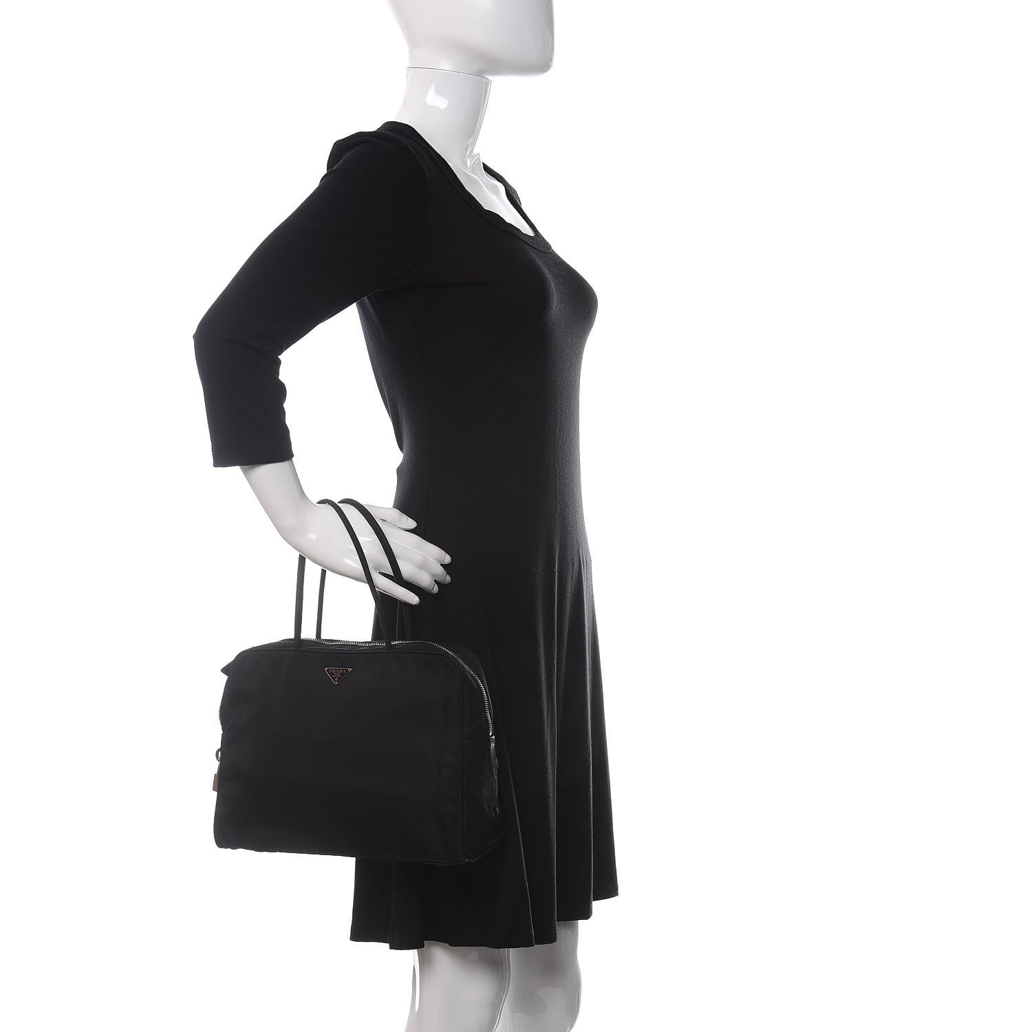 Prada Tessuto Nylon Tote Black 2 of 11