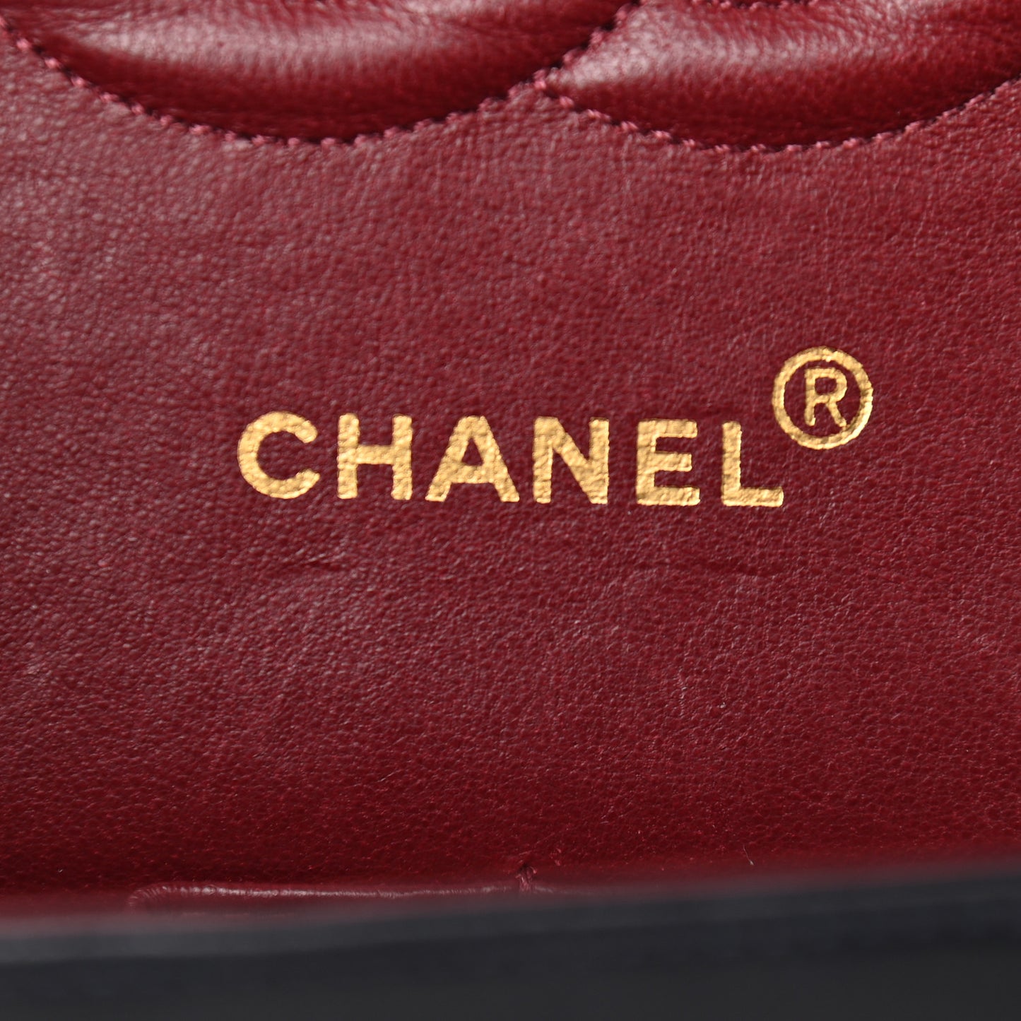 Lambskin Quilted Medium Double Flap Navy