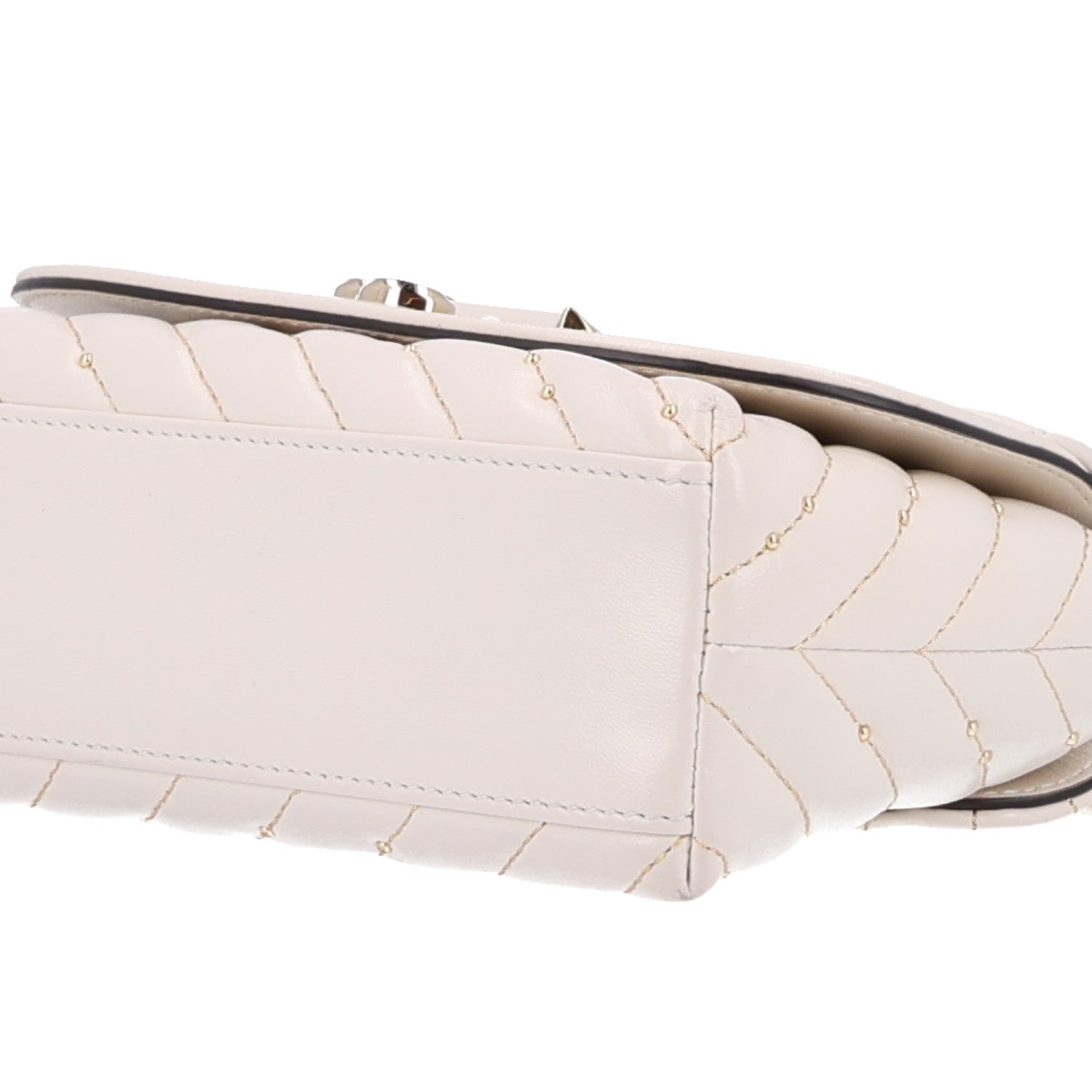 Jimmy Choo Nappa Quilted Avenue Curve Latte 10 of 10