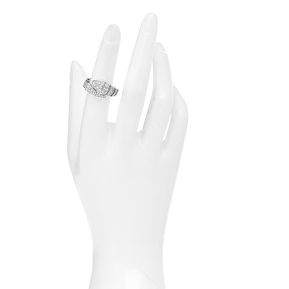 Bulgari 18K White Gold Diamond One-Coil Serpenti Viper Ring S 2 of 5