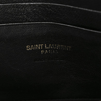 Saint Laurent Grain De Poudre Matelasse Monogram Mini Lou Camera Bag Dark Smog 6 of 11