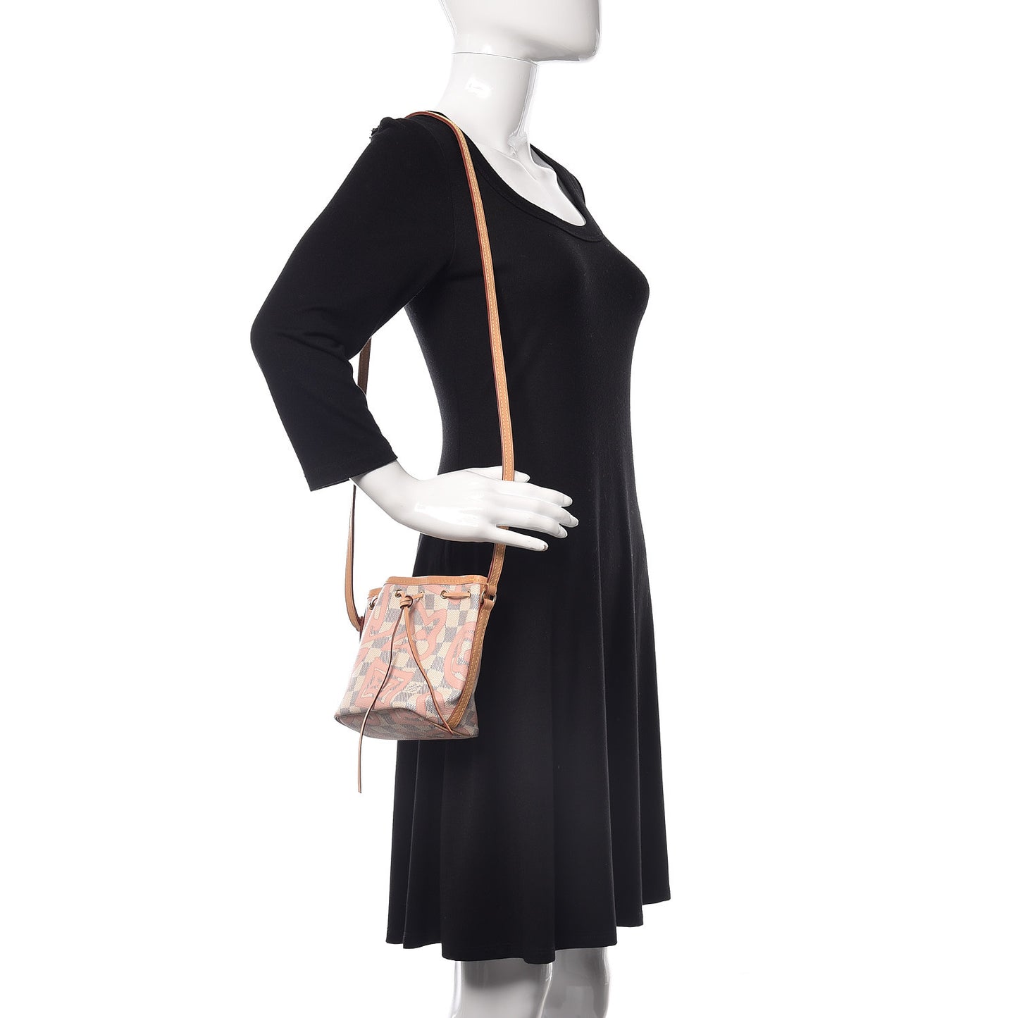 Damier Azur Tahitienne Nano Noe Rose Ballerine