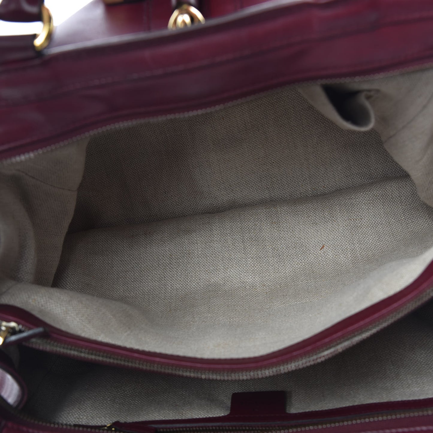 Calfskin Duilio Brogue Top Handle Bag Burgundy