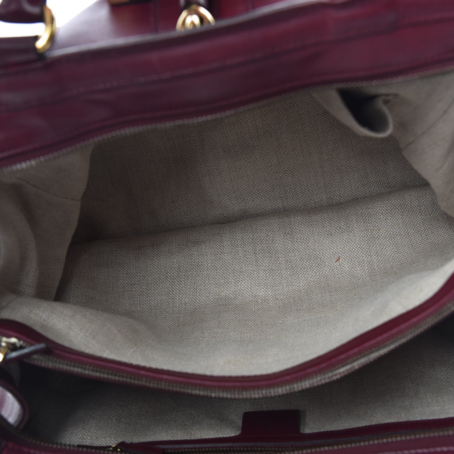 Gucci Calfskin Duilio Brogue Top Handle Bag Burgundy 5 of 22