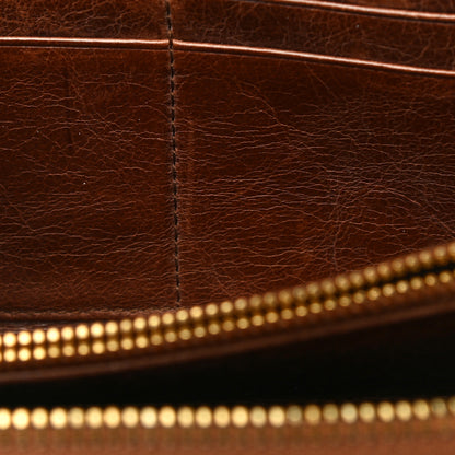 Miu Miu Matelasse Zip Around Wallet Brown 21 of 24