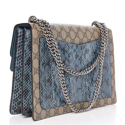 Gucci GG Supreme Monogram Python Embroidered Medium Dionysus Shoulder Bag 3 of 11