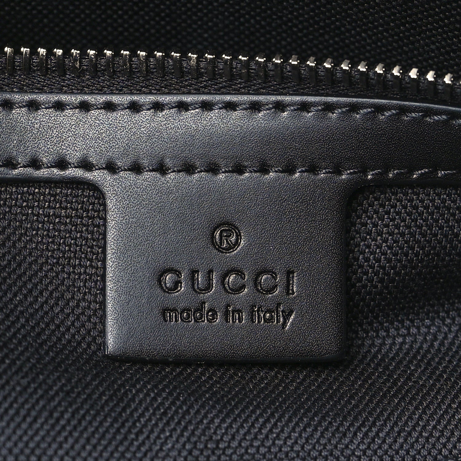 Gucci GG Supreme Monogram Appia Calfskin Web Briefcase Black 6 of 9