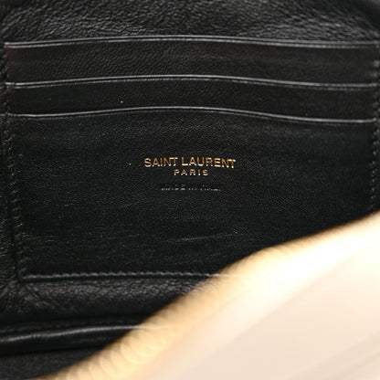 Saint Laurent Grain De Poudre Matelasse Monogram Mini Lou Camera Bag Crema Soft 7 of 10