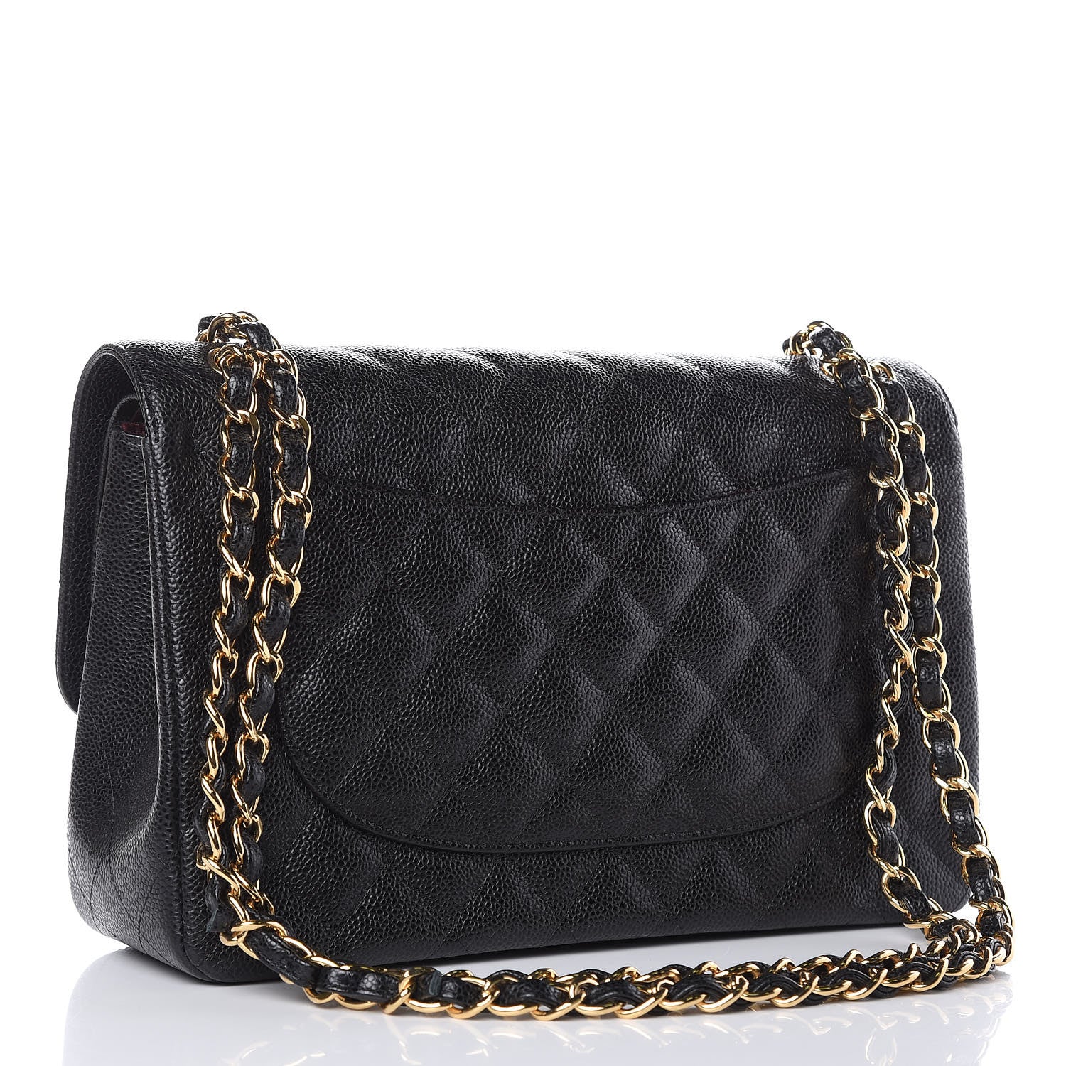 Chanel Caviar Quilted Jumbo Double Flap Black 3 of 10